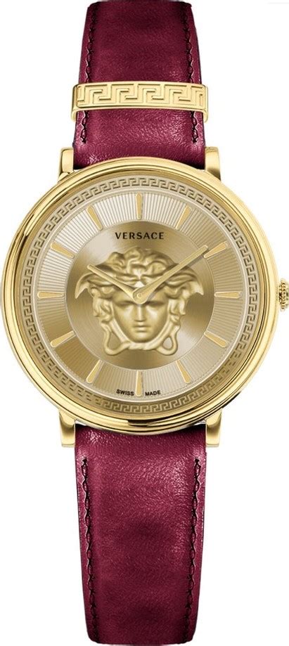 versace v-circle medusa stainless steel ladies quartz watch|Versace V.